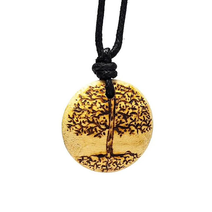 Collier en Palo Santo Arbre de Vie | Pieralune