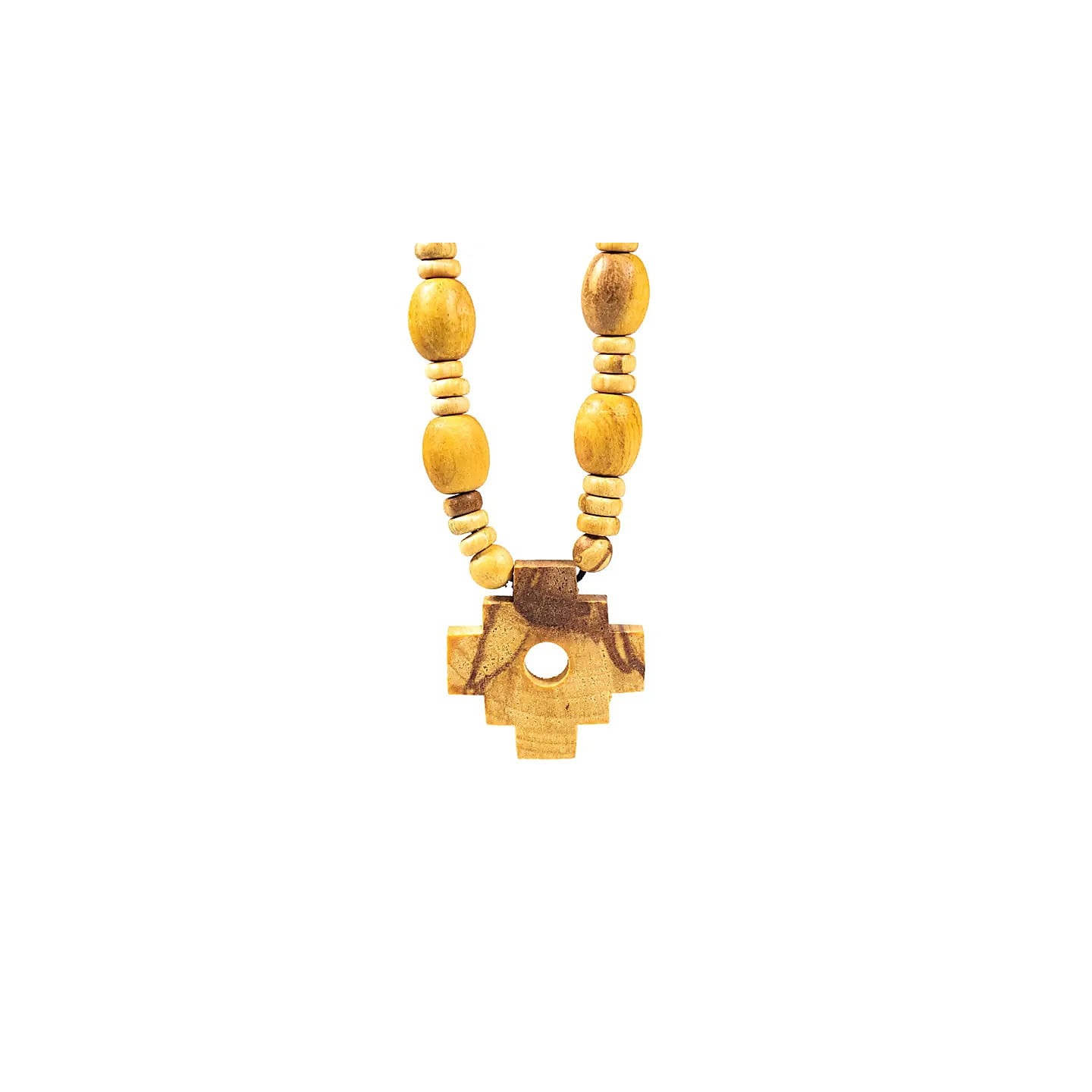 Collier de chaman Palo Santo avec croix inca | Pieralune