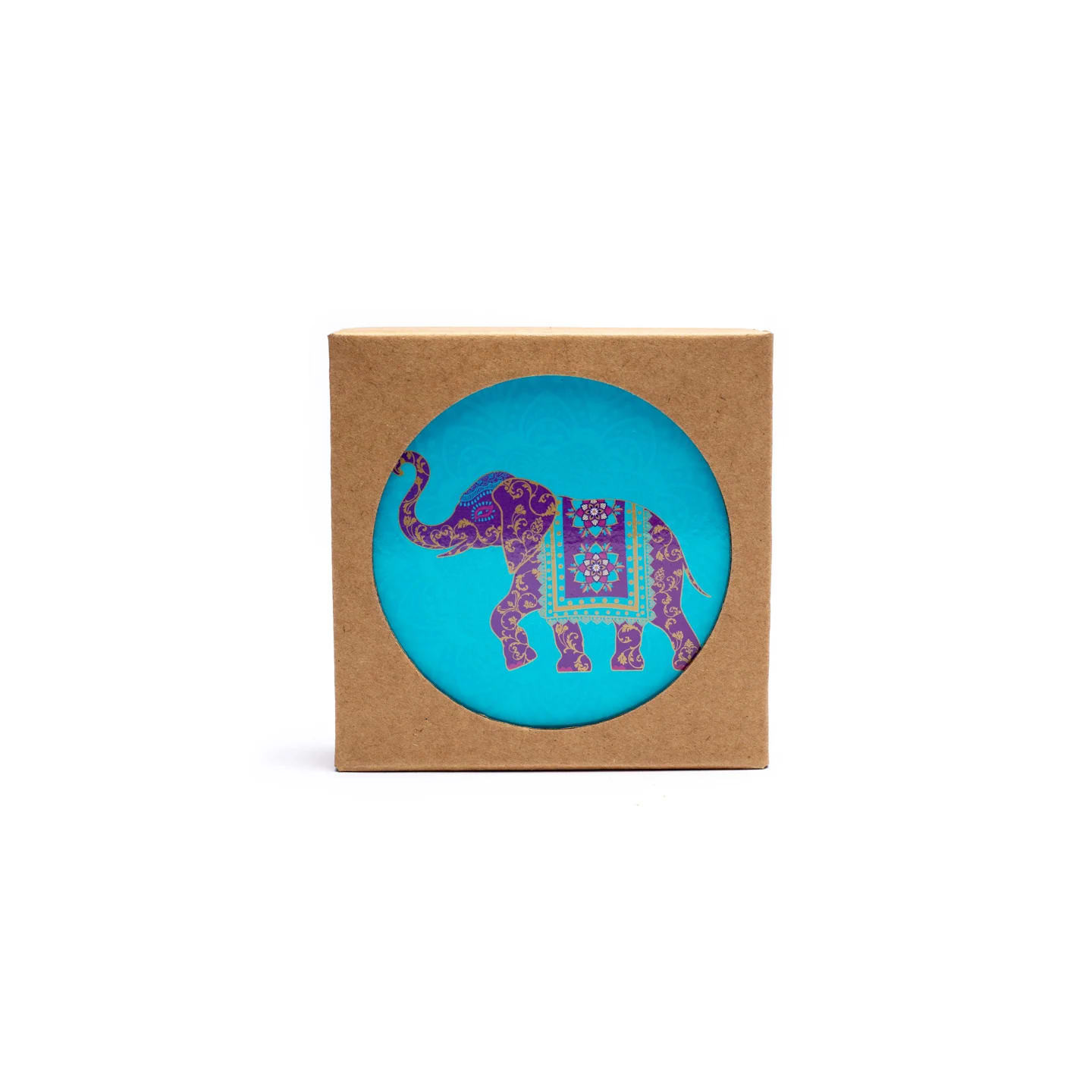 Dessous de verre Indian Elephant lot de 6 | Pieralune