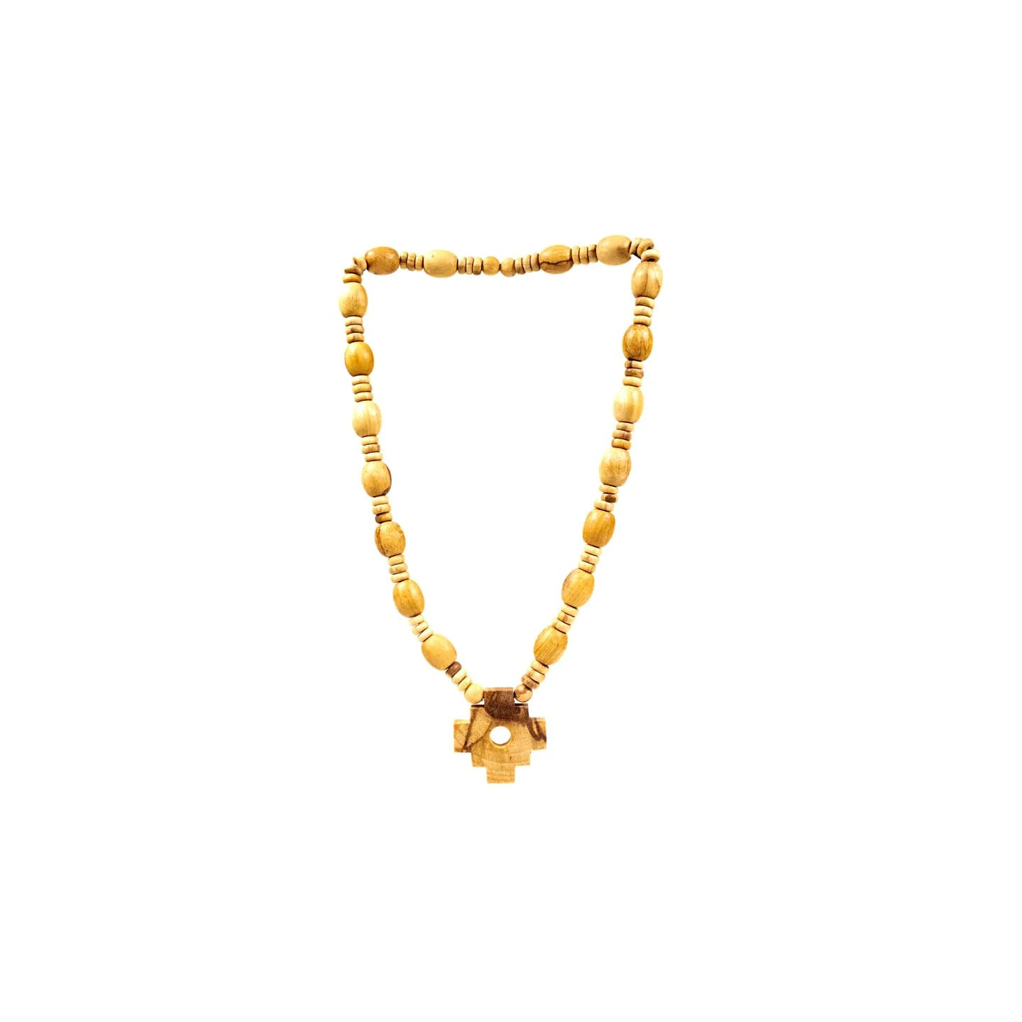 Collier de chaman Palo Santo avec croix inca | Pieralune