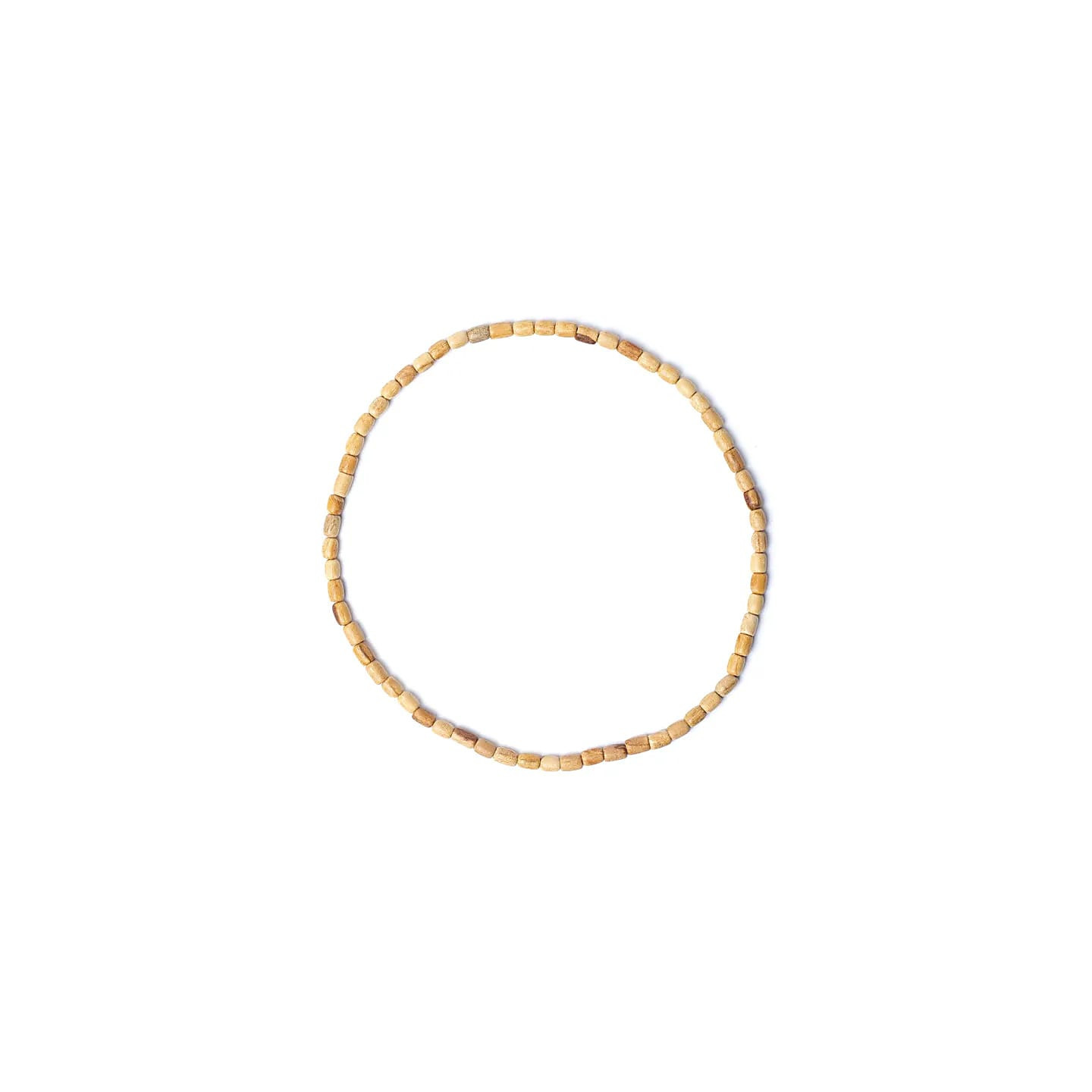 Collier Palo Santo élastique perles cylindriques | Pieralune