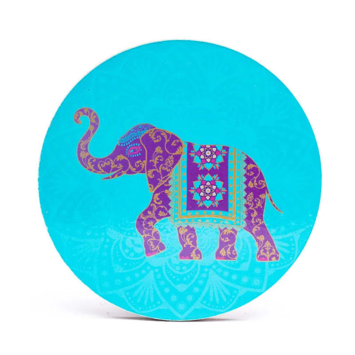 Dessous de verre Indian Elephant lot de 6 | Pieralune