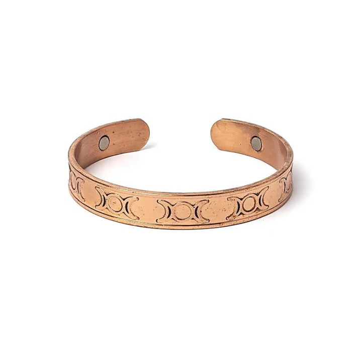 Bracelet cuivre phases lunaires magnétique | Pieralune