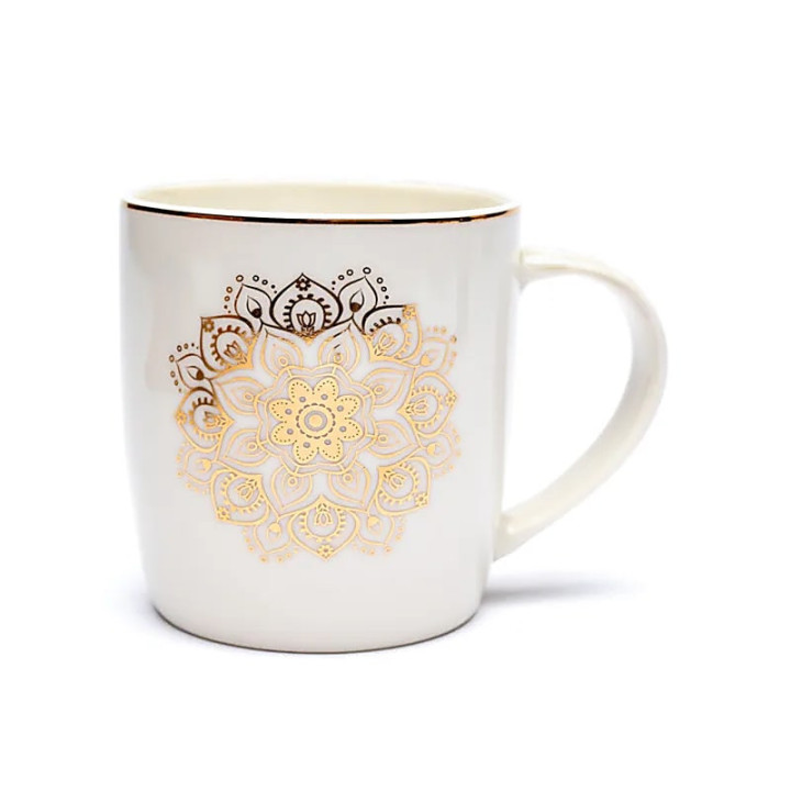 Tasse Infuseur à Thé Mandala blanc | Pieralune