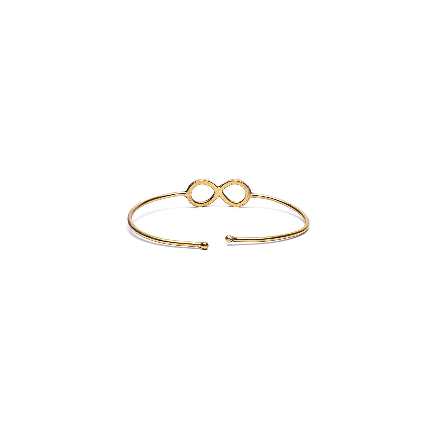 Bracelet Infinity en laiton couleur dorée ajustable | Pieralune
