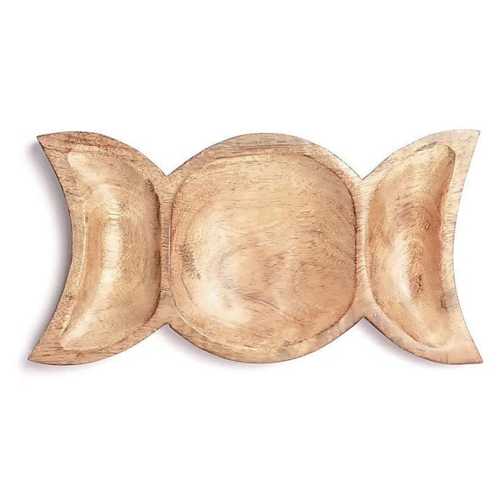 Coupelle en bois de manguier symbole de la Déesse | Pieralune