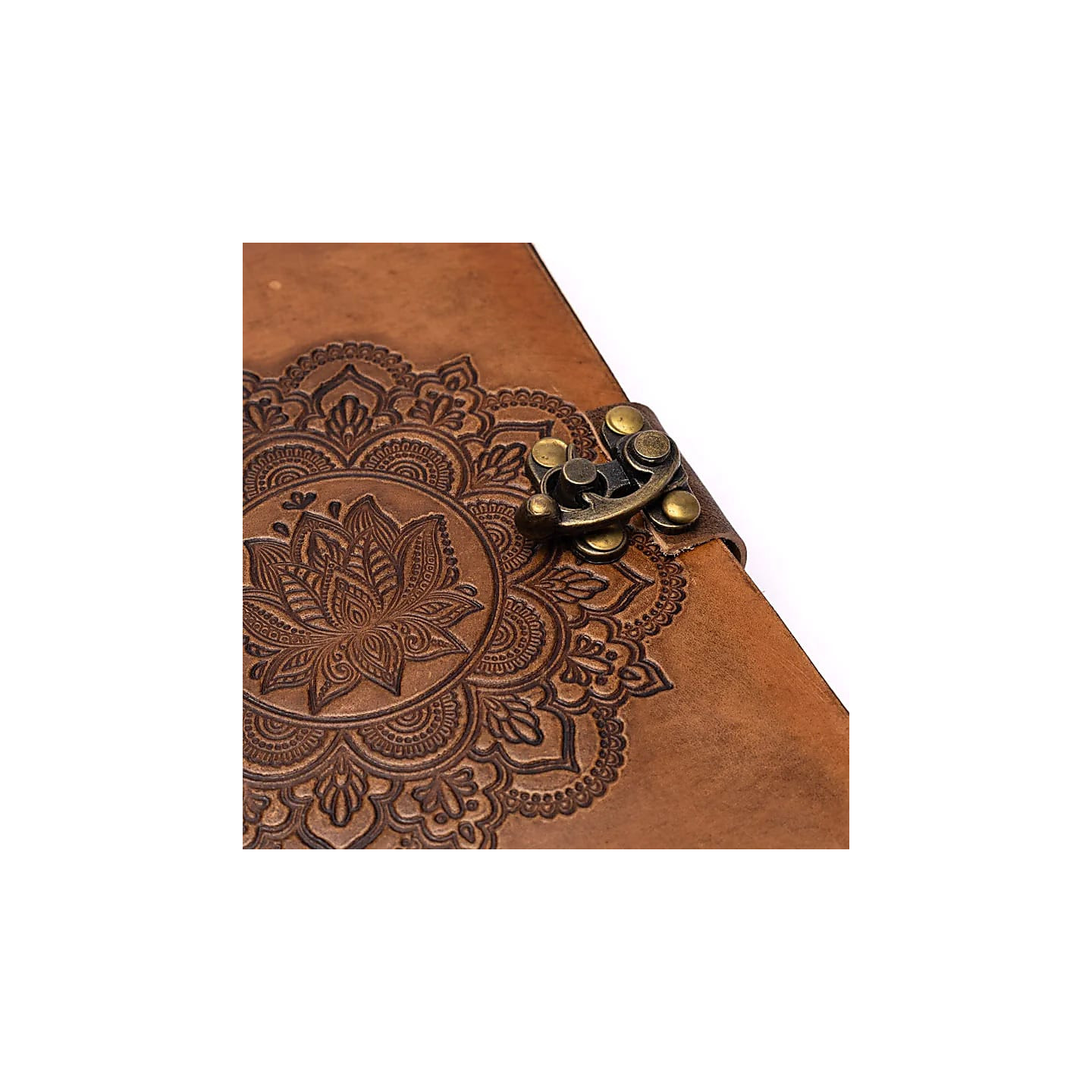 Carnet de note Mandala avec couverture en cuir synthétique | Pieralune