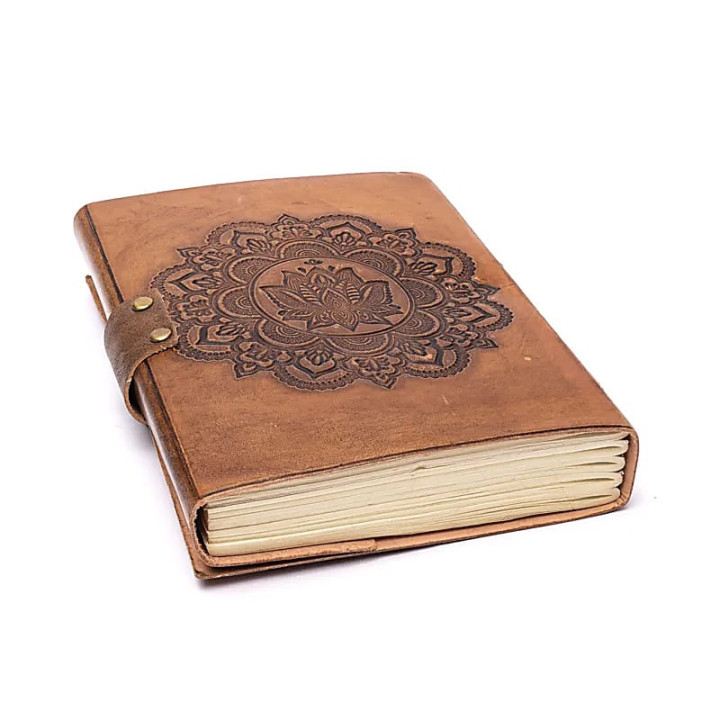Carnet de note Mandala avec couverture en cuir synthétique | Pieralune