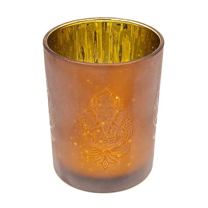 Photophore givré/métallique Ganesha | Pieralune