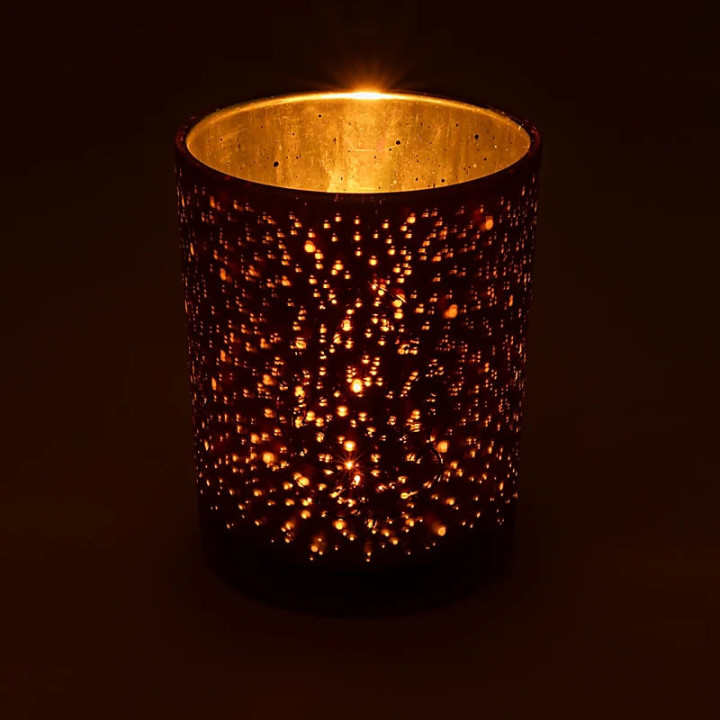 Photophore givré/métallique Ganesha | Pieralune