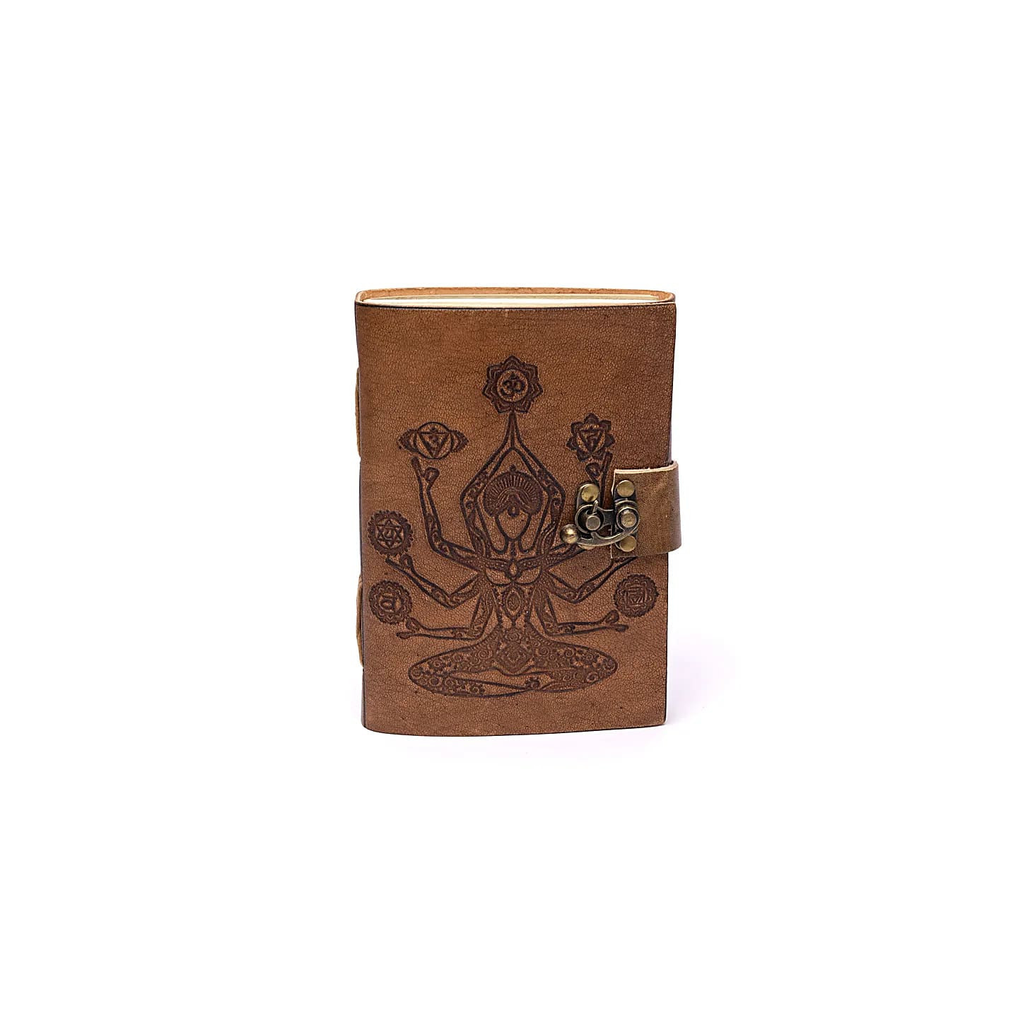 Carnet de note Chakra Méditation avec couverture en cui... | Pieralune