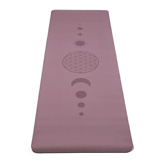 Yogi & Yogini Premium tapis de Yoga TPE Fleur de Vie lilas | Pieralune