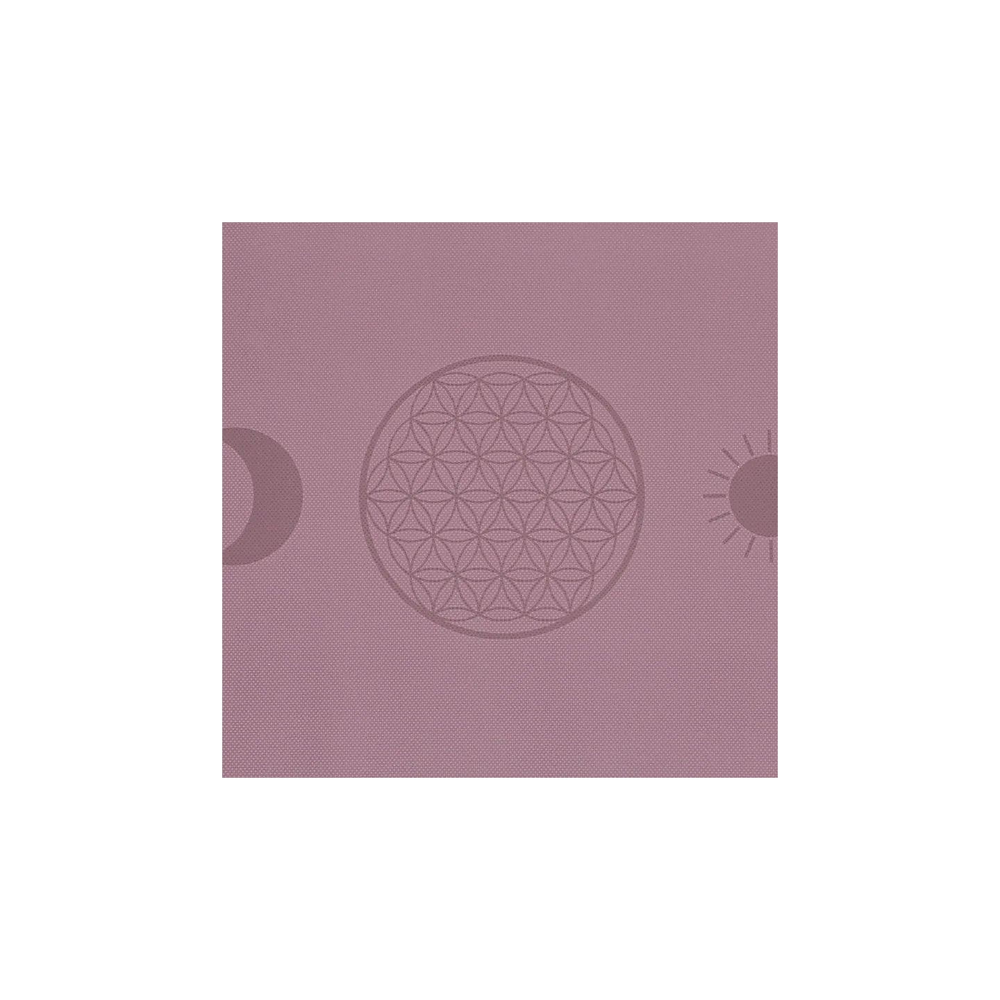Yogi & Yogini Premium tapis de Yoga TPE Fleur de Vie lilas | Pieralune