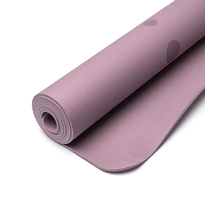 Yogi & Yogini Premium tapis de Yoga TPE Fleur de Vie lilas | Pieralune