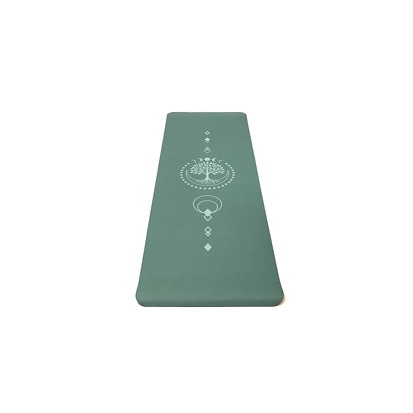 Yogi & Yogini Premium tapis de Yoga TPE Arbre de Vie vert | Pieralune