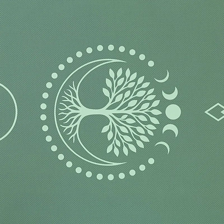 Yogi & Yogini Premium tapis de Yoga TPE Arbre de Vie vert | Pieralune