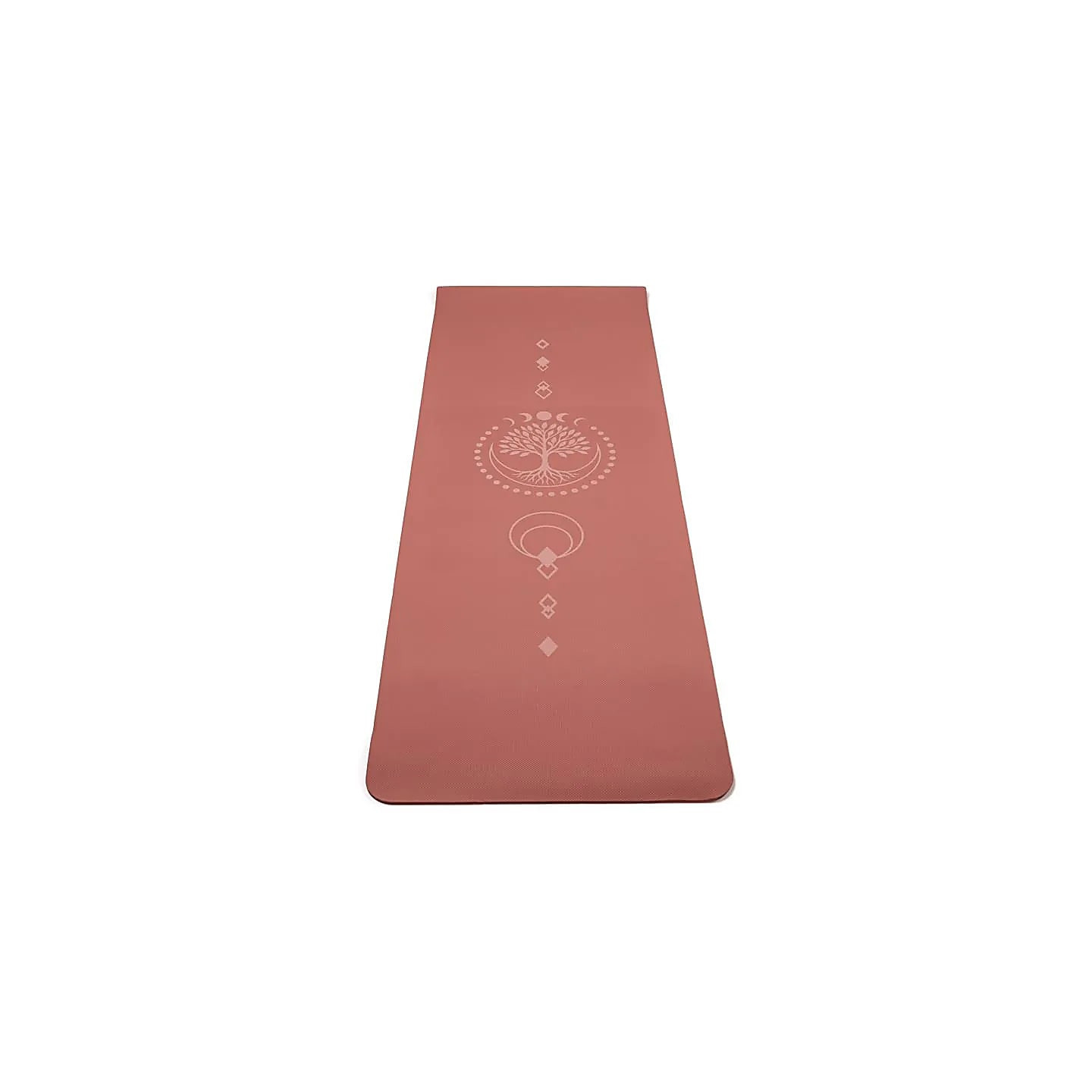 Yogi & Yogini Premium tapis de Yoga TPE Arbre de Vie mauve | Pieralune
