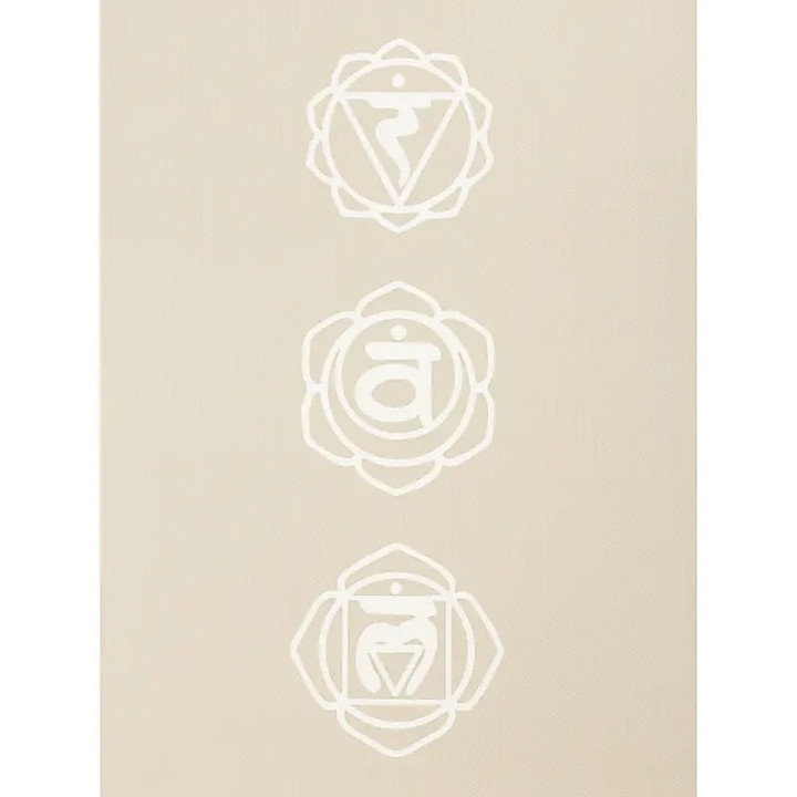 Yogi & Yogini Premium tapis de Yoga TPE Chakra beige | Pieralune