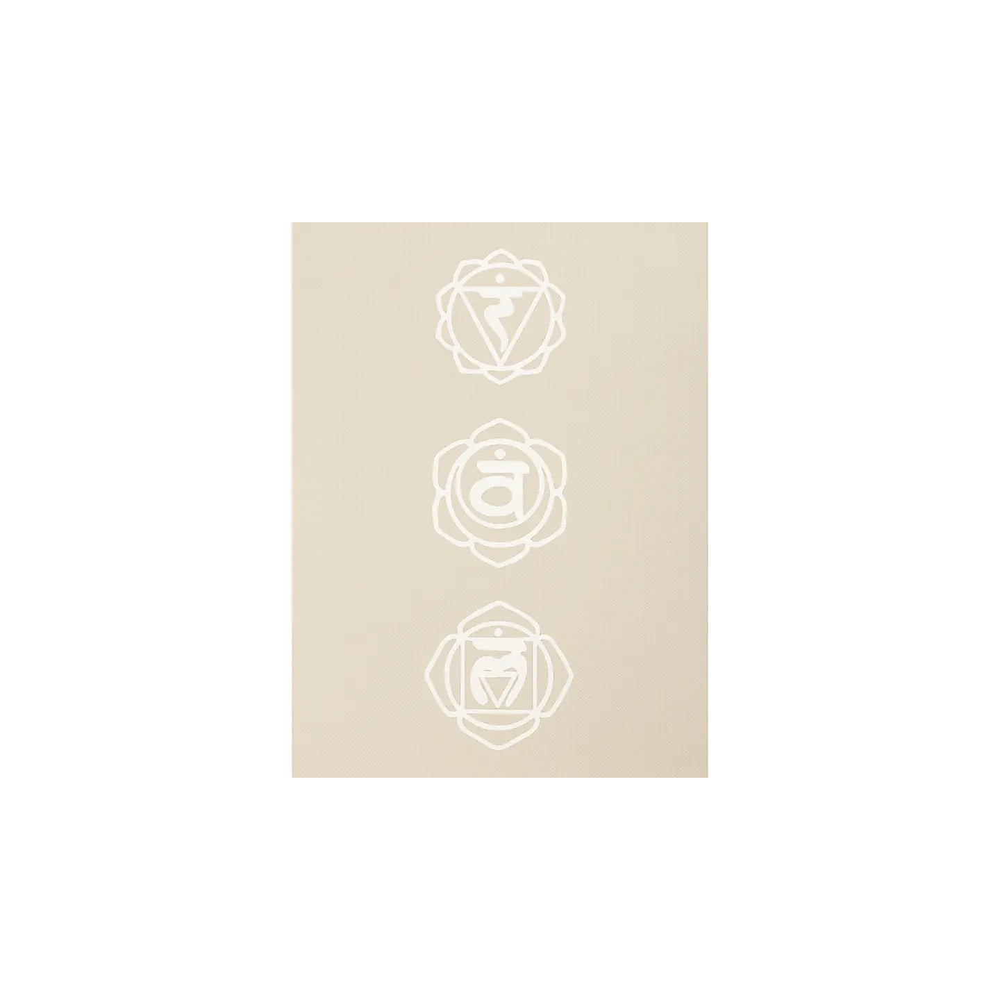 Yogi & Yogini Premium tapis de Yoga TPE Chakra beige | Pieralune