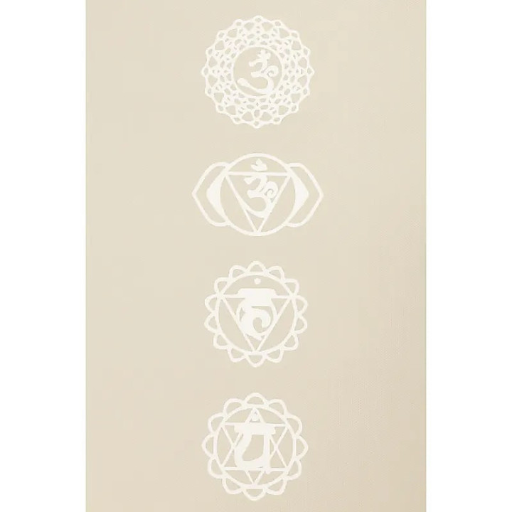 Yogi & Yogini Premium tapis de Yoga TPE Chakra beige | Pieralune