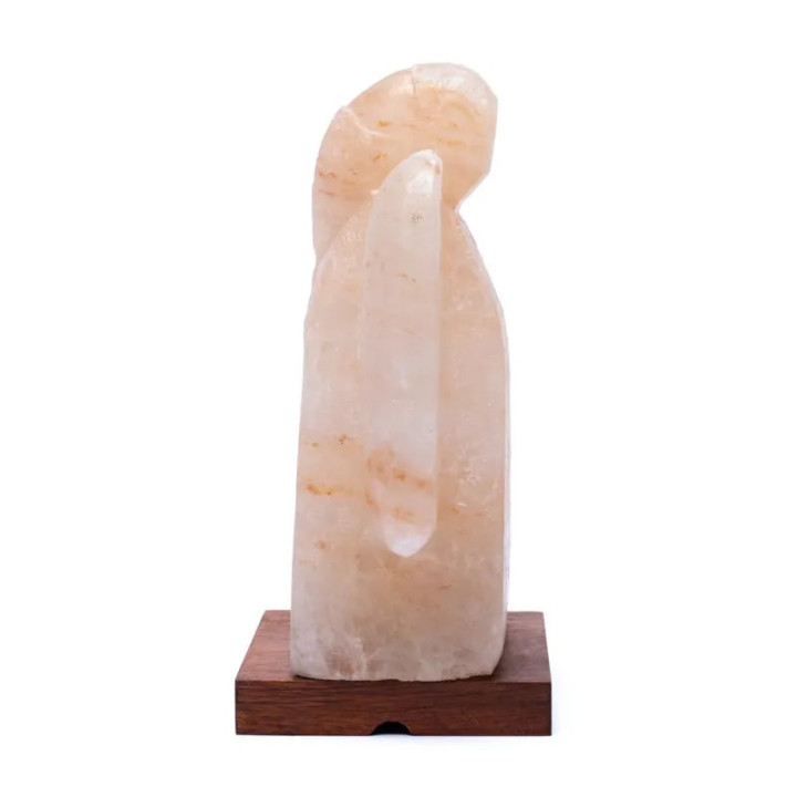 Lampe de sel Ange avec câble et LED | Pieralune