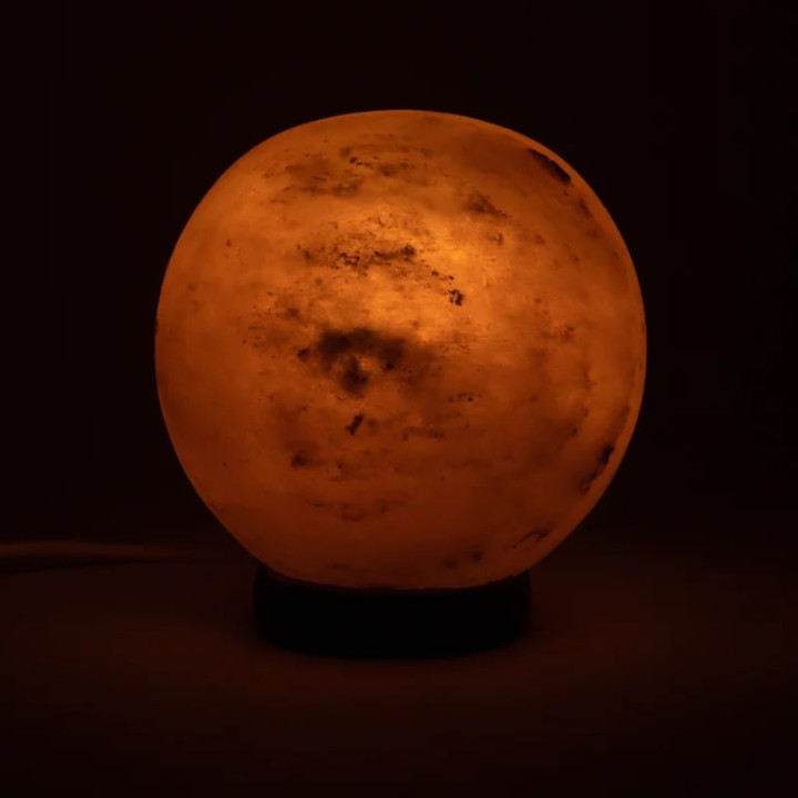 Lampe de sel Sphère avec câble et LED | Pieralune