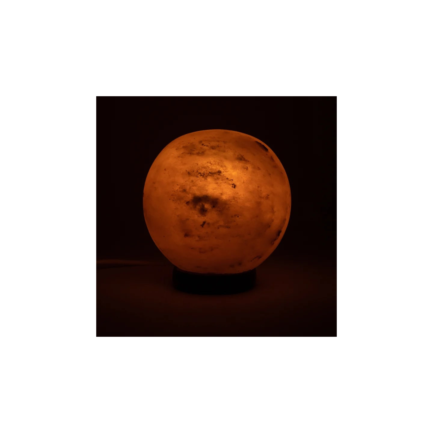 Lampe de sel Sphère avec câble et LED | Pieralune