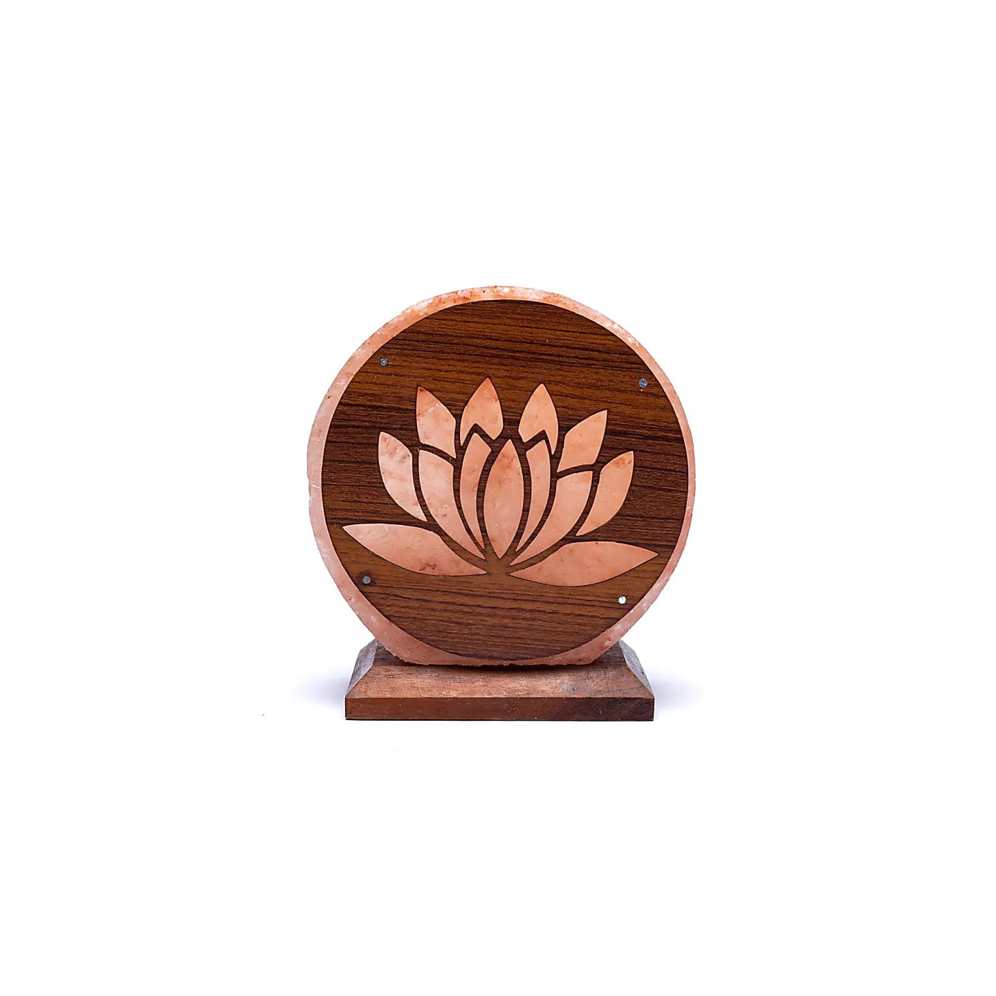Lampe de sel Lotus avec câble et LED | Pieralune