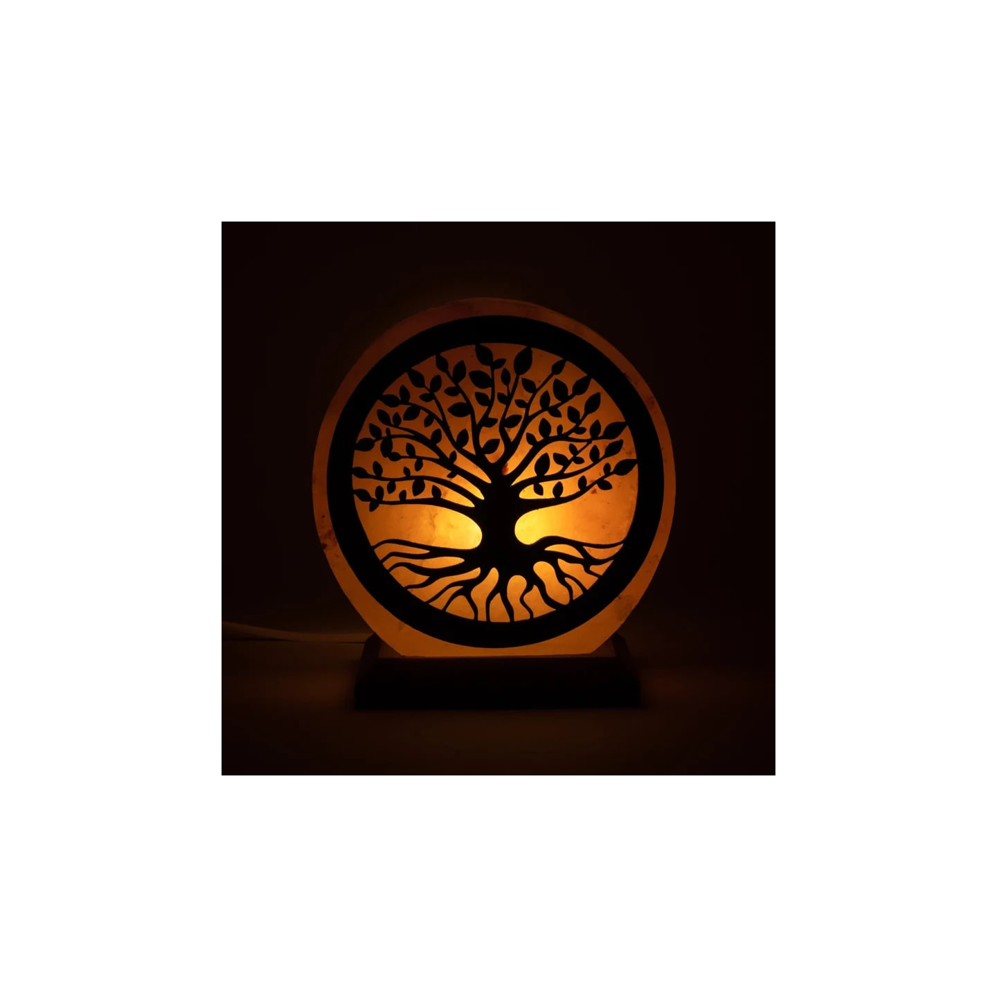 Lampe de sel Arbre de vie avec câble et LED | Pieralune