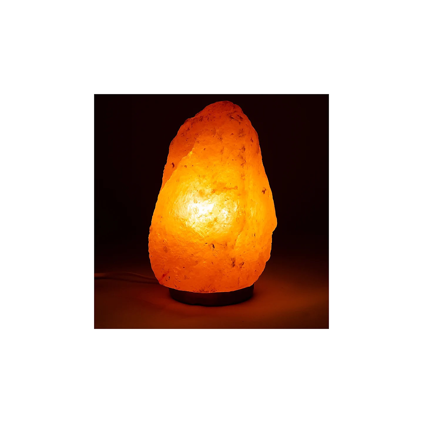 Lampe en cristal de sel avec câble à prise et LED | Pieralune