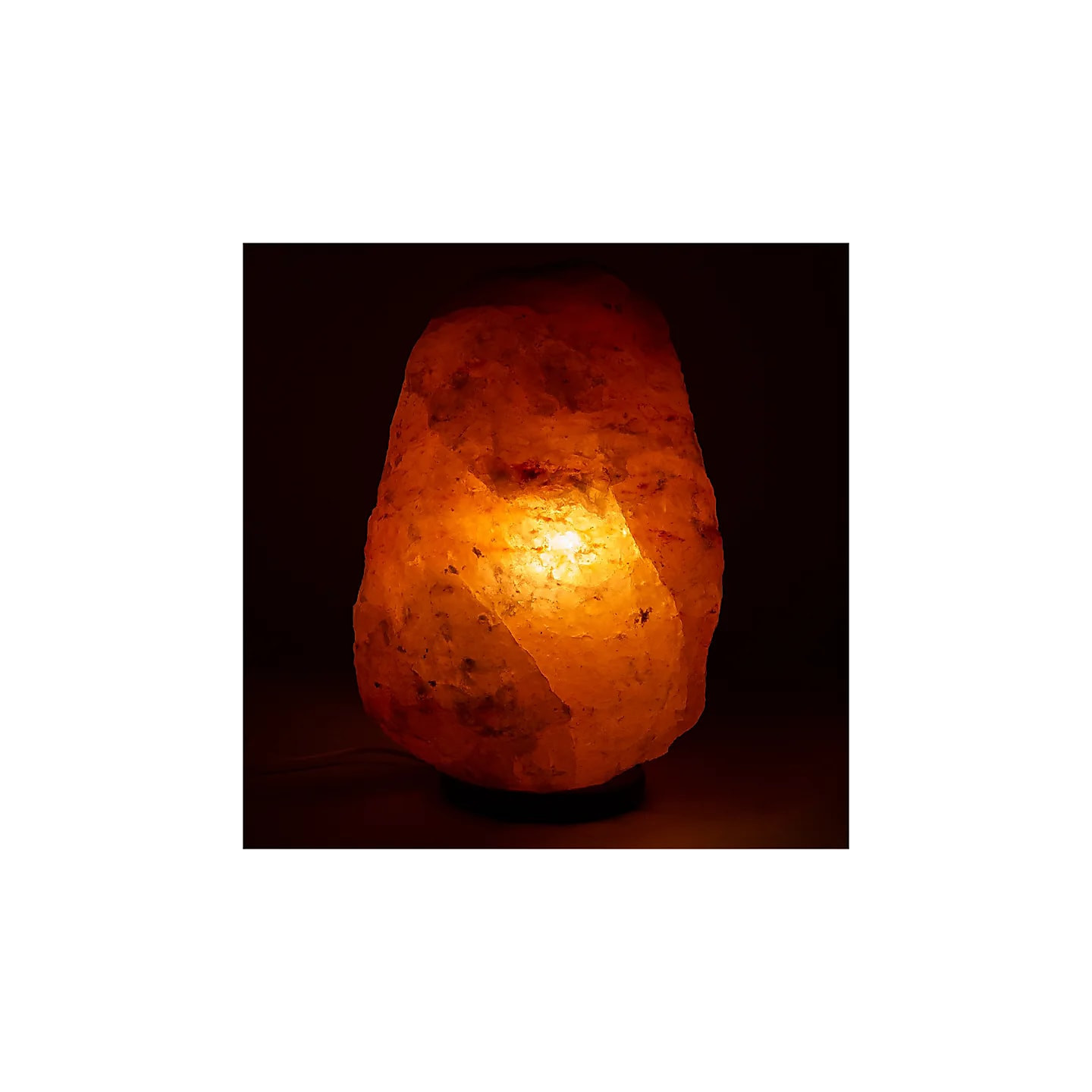 Lampe en cristal de sel avec câble à prise et LED | Pieralune