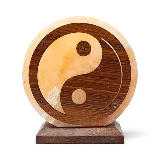 Lampe en sel Yin Yang avec câble et ampoule | Pieralune