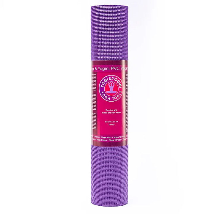 Tapis Yoga PVC Yogi & Yogini violet | Pieralune