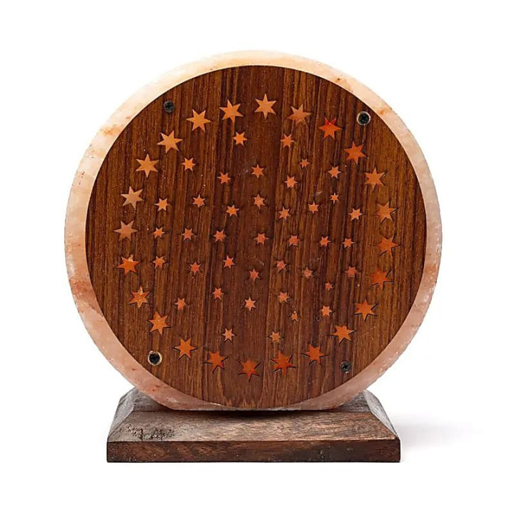 Lampe en sel étoiles avec câble et ampoule | Pieralune