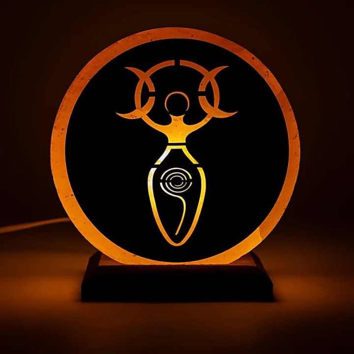 Lampe en sel Déesse avec câble et ampoule | Pieralune