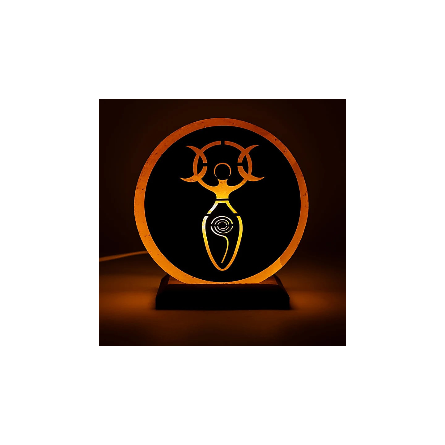 Lampe en sel Déesse avec câble et ampoule | Pieralune