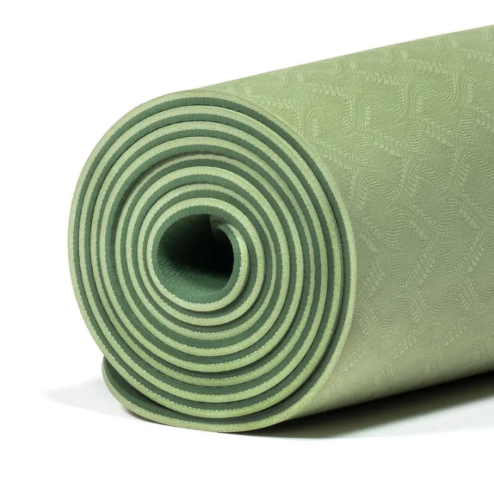 Yogi & Yogini Premium tapis de Yoga TPE vert | Pieralune