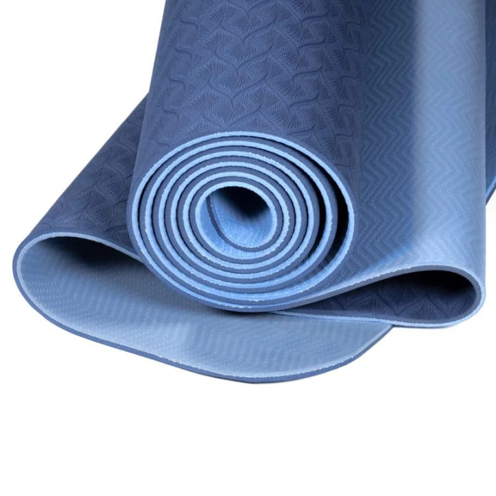 Yogi & Yogini Premium tapis de Yoga TPE bleu | Pieralune
