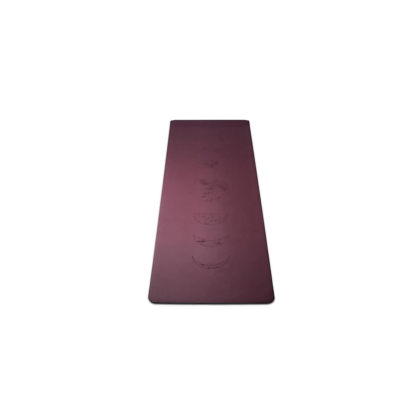 Yogi & Yogini Tapis de Yoga en PU phases lunaire aubergine | Pieralune