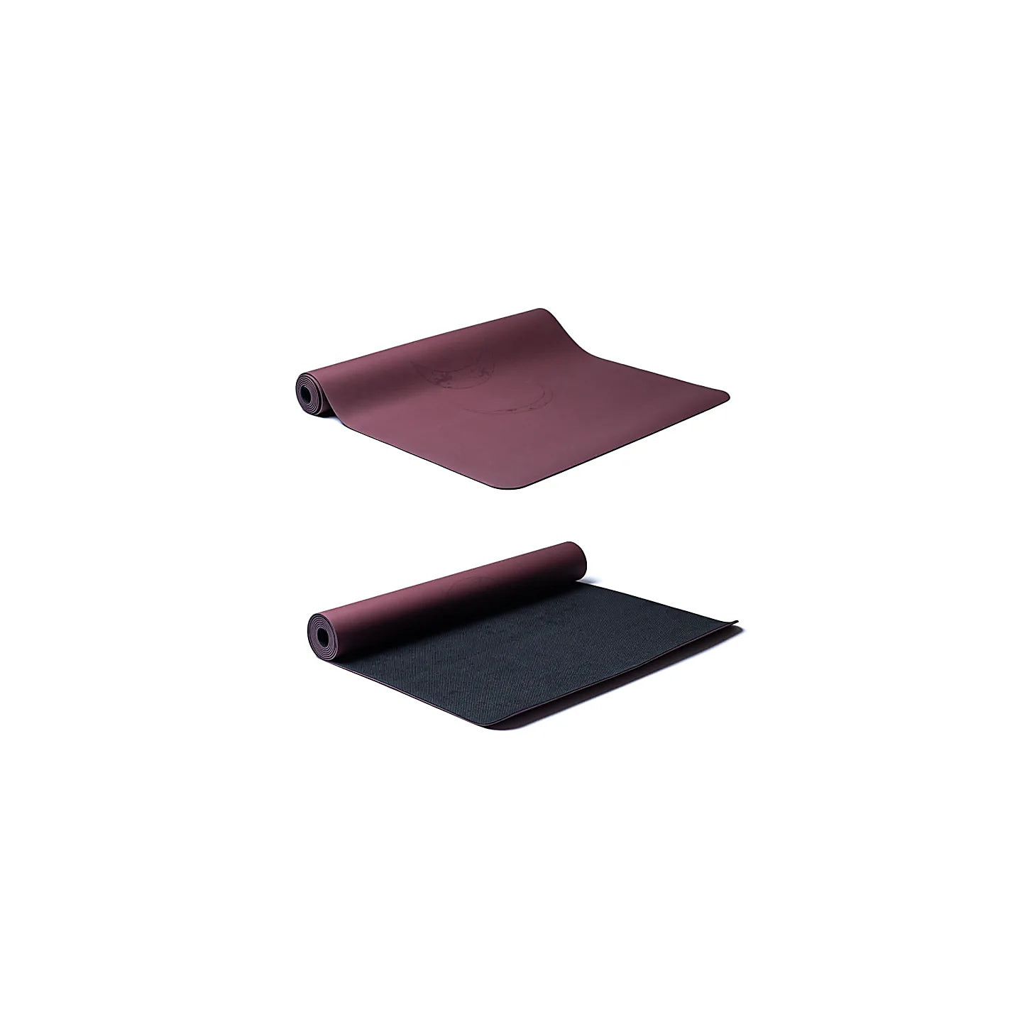Yogi & Yogini Tapis de Yoga en PU phases lunaire aubergine | Pieralune