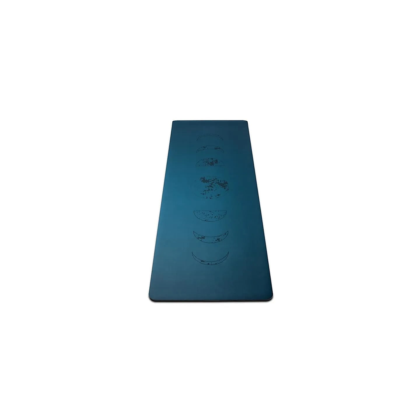 Yogi & Yogini Tapis de Yoga en PU phases lunaire Pétrole | Pieralune