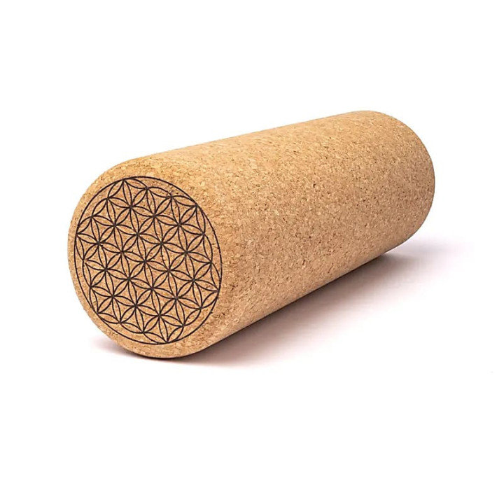 Accessoires de Yoga cylindre liège Fleur de Vie | Pieralune