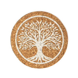 Sous-verres liège Arbre de Vie set de 6 | Pieralune