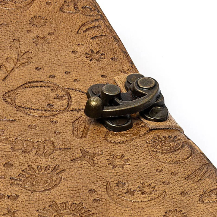 Carnet symboles mystiques avec couverture en similicuir | Pieralune