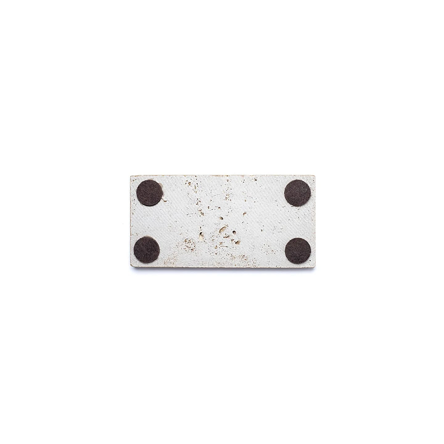 Porte-savon ou bougeoir en travertin beige – 15x7,5x1cm... | Pieralune