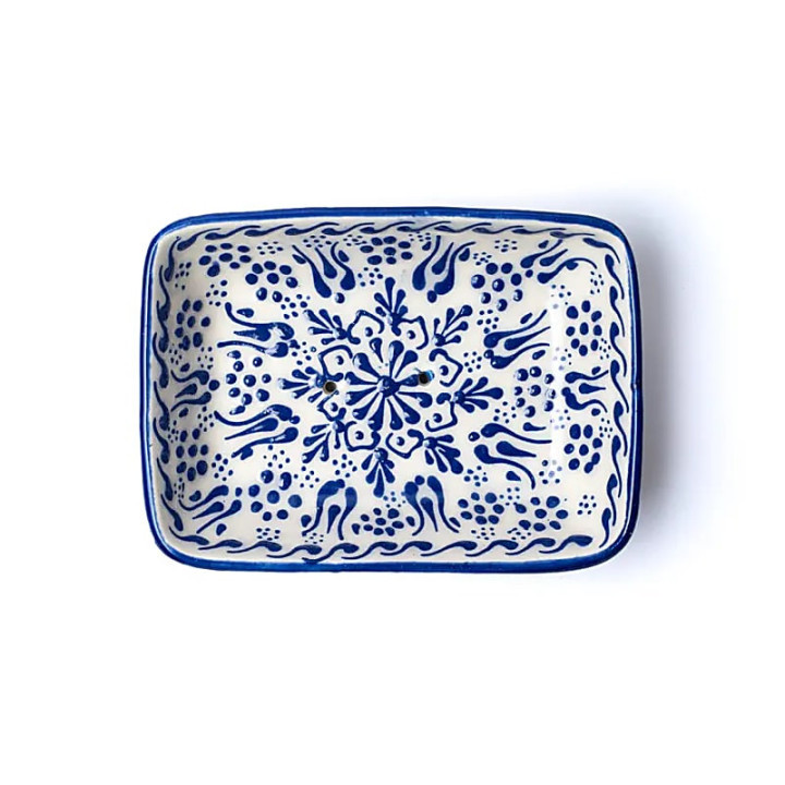 Porte-savon fait main bleu | Pieralune