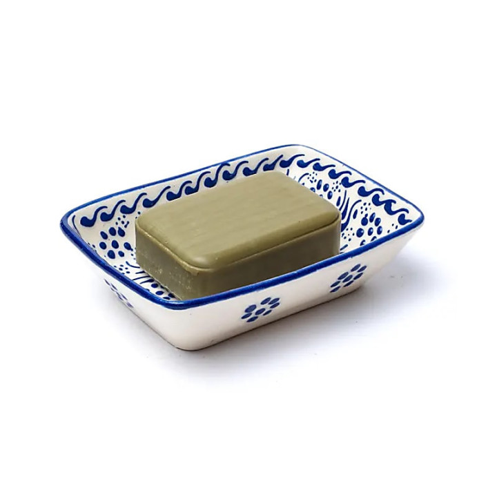 Porte-savon fait main bleu | Pieralune