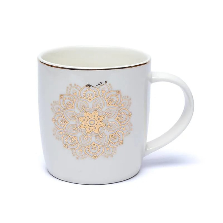 Tasse Infuseur à Thé Mandala blanc | Pieralune