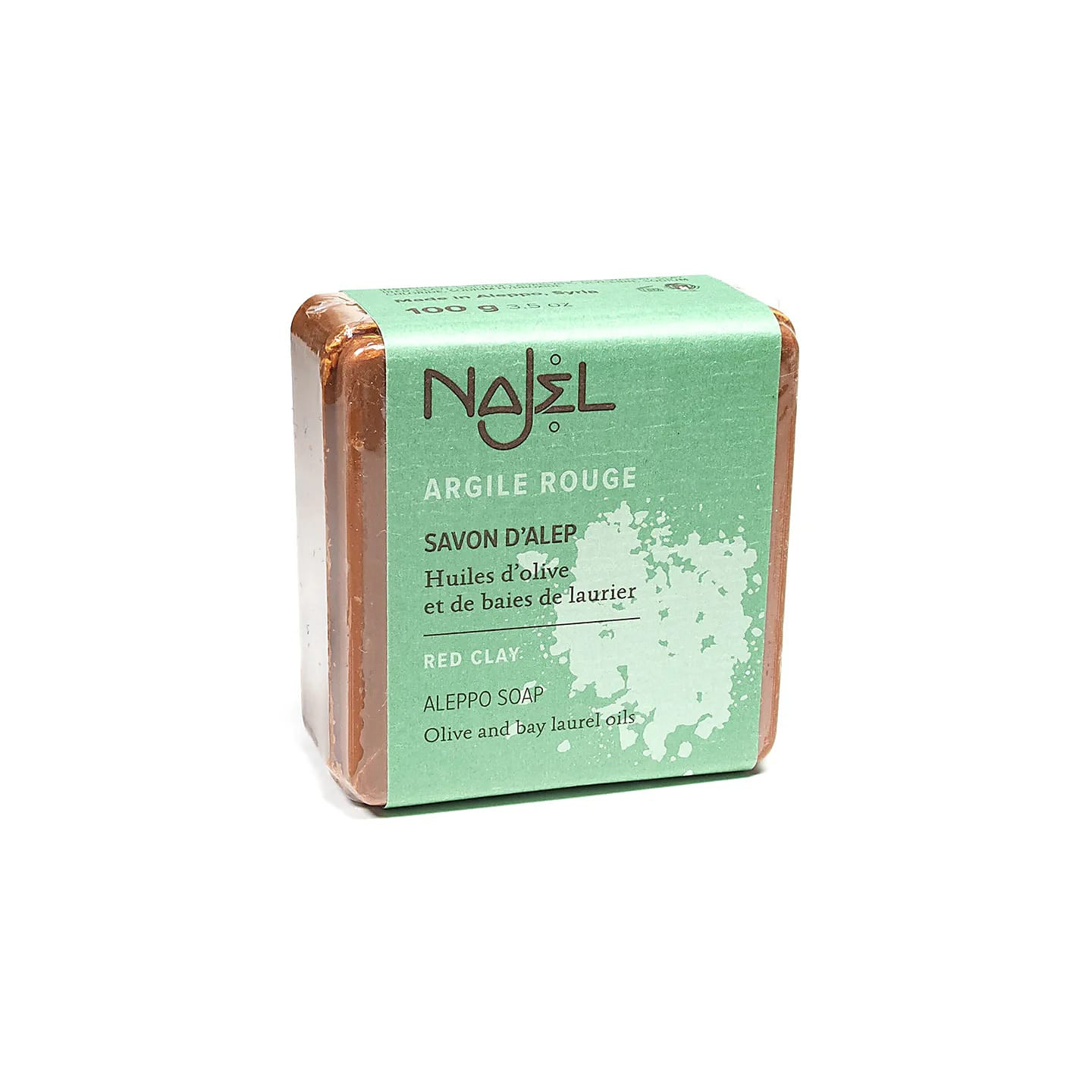 Najel Savon d'Alep exfoliant à l'argile rouge | Pieralune