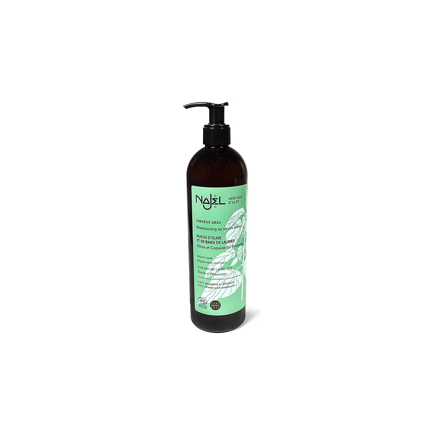 Najel Aleppo shampoo 2 en 1 pour cheveux gras bio | Pieralune